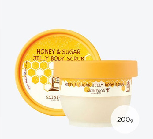 Tẩy Da Chết Toàn Thân Mật Ong Và Đường Skinfood Honey & Sugar Jelly Body Scrub 200g