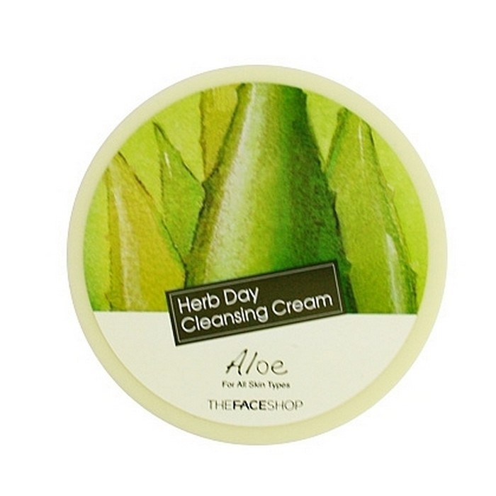 KEM TẨY TRANG THE FACE SHOP HERB DAY CLEANSING CREAM ALOE