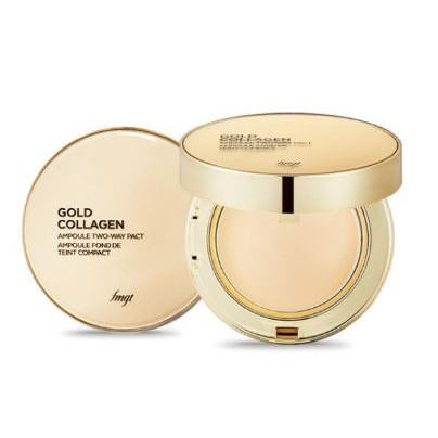 Phấn Phủ Nén Cao Cấp Làm Sáng Hồng Da Và Chống Lão Hoá The Face Shop Gold Collagen Ampoule Two-Way Pact SPF30/PA++