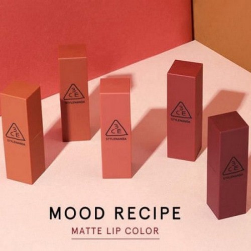 Son Lì Tuyệt Sắc 2017 3CE Mood Recipe Matte Lip Color